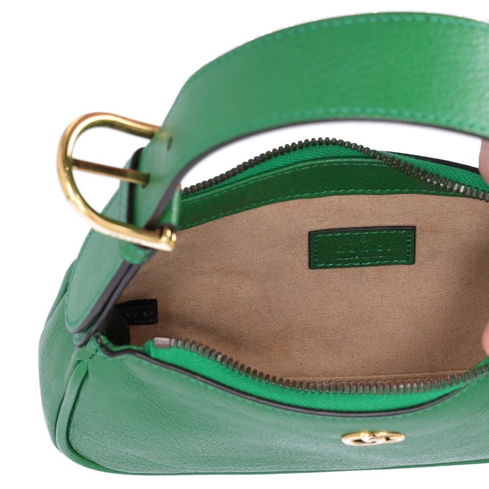 GUCCI GG Marmont Aphrodite Handbag 739076 Green Leather - Picture 5 of 7
